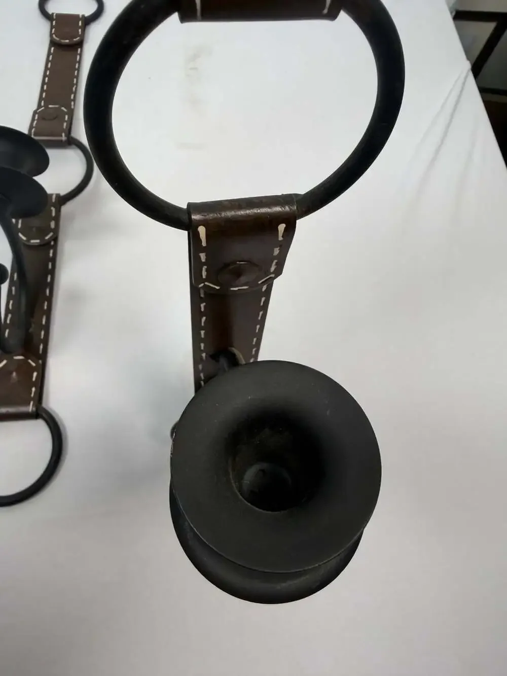 Vintage Equestrian Style Metal Wall Candle Sconces Set of 2